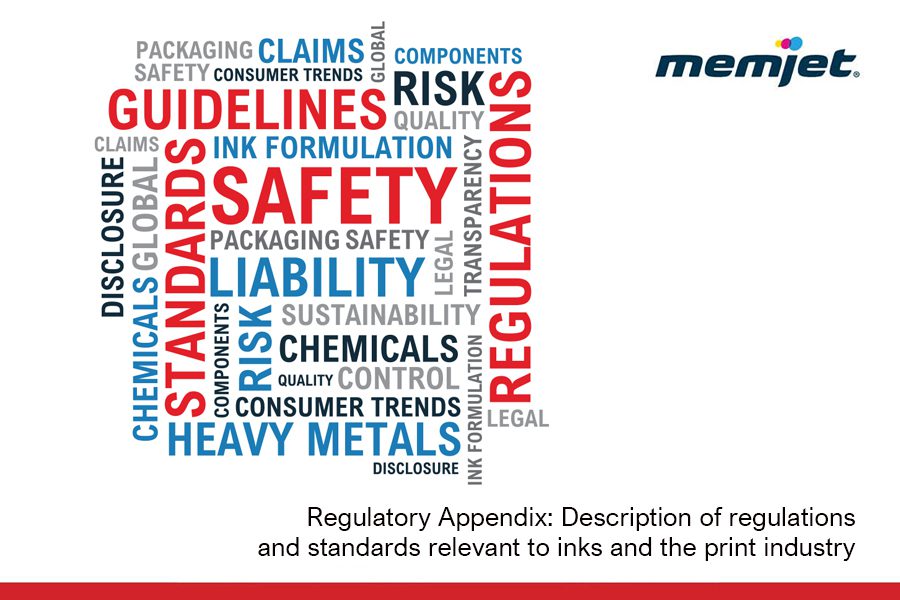 Regulatory_Glossary_900x600 Description of regulations and standards relevant to ink and the print industry.